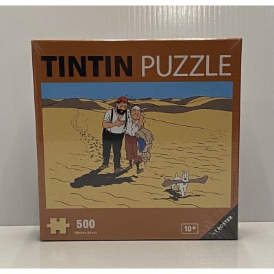Puzzle Tintin Le Sous-marin Requin + Poster 500 Pièces.