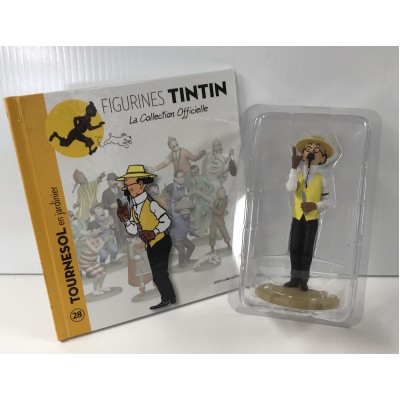 TINTIN - FIGURINE DE HERGÉ EN OFFICIER + LIVRET + PASSEPORT (12CM) - LA  COLLECTION OFFICIELLE 111