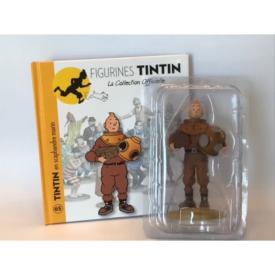 Petite Figurine Tintin en scaphandre lunaire 